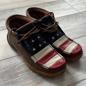 Twisted X Women's Moccasins - Red, White, and Blue